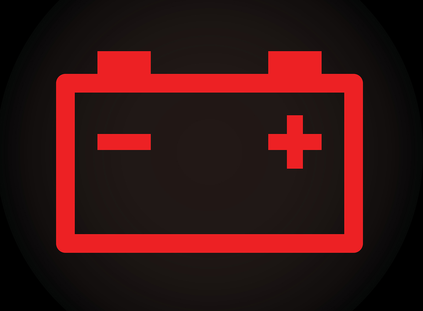 battery car warning light