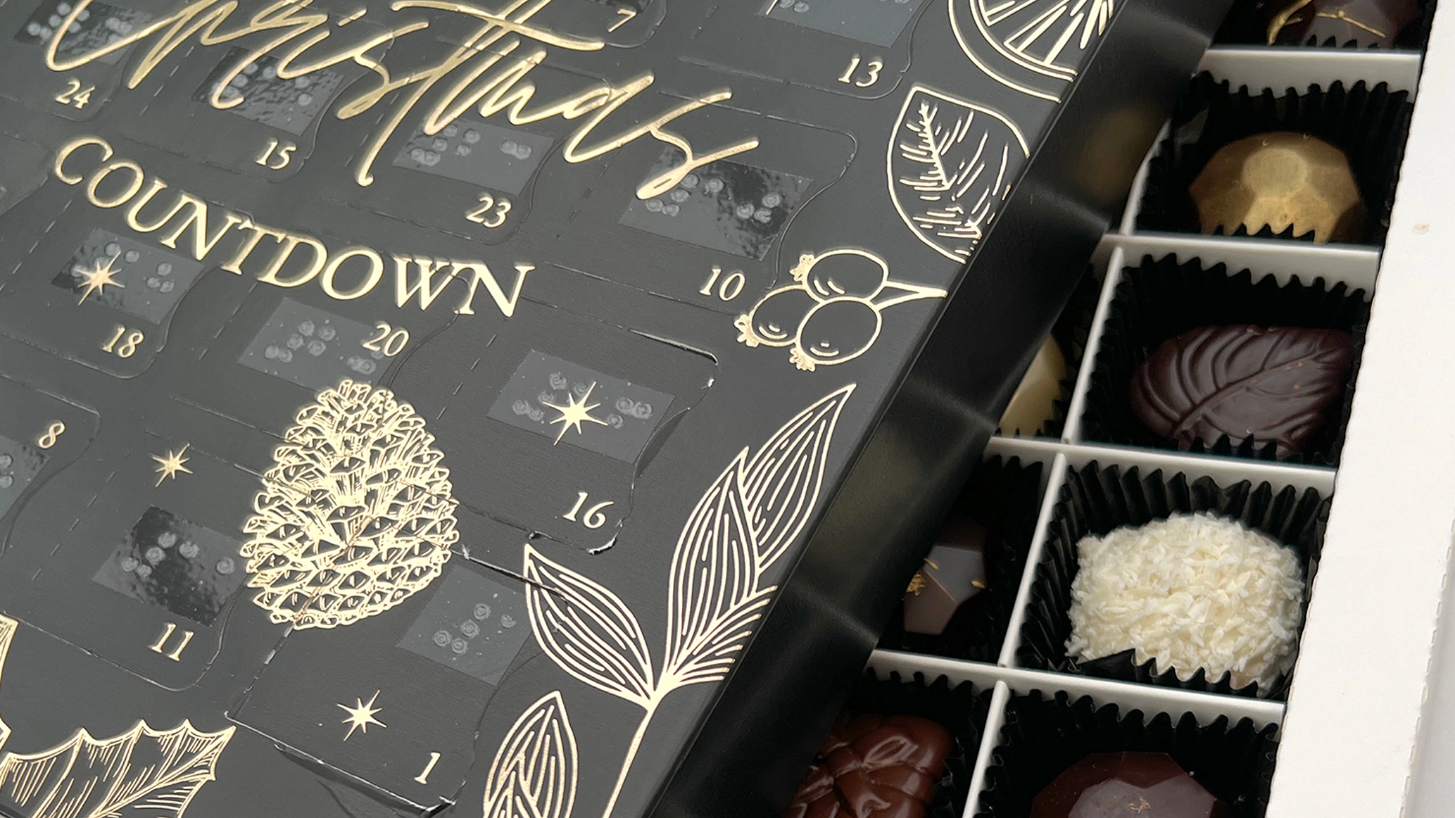 A braille advent calendar