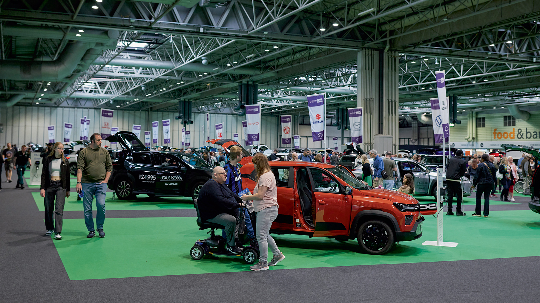 A picture taken at Motability Scheme Live, Birmingham
