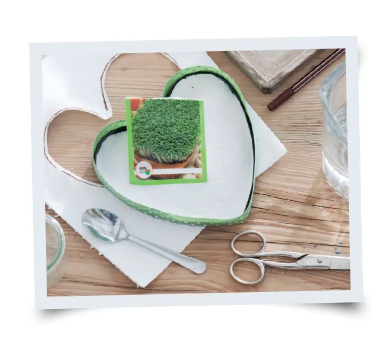 photo of a women making the card template