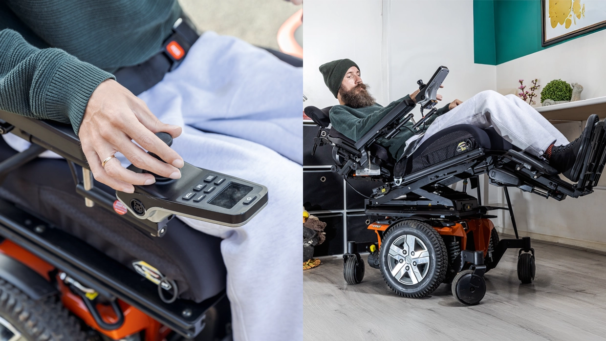 two-images-including-a-close-up-use-of-powered-wheelchair-controls-and-a-adult-mail-wheelchair-user-demonstrarting-the-titl-function-of-a-powered-wheelchair-within-the-living-room.webp